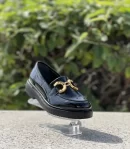 Manon – Mocassins Vernis Femmes en Noir 127