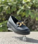 Manon – Mocassins Cuir Femmes en Noir 127