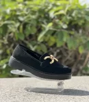 Manon – Mocassins Daim Femmes en Noir 127 – Image 2